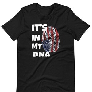 USA it&#39;s in my DNA, in my blood, Usa its in my dna  Short-sleeve unisex t-shirt