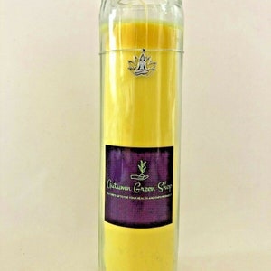 Candle Yellow, for Meditation, Spiritual, Yoga, Chakra, Inspiration, Confidence