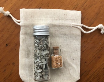 Mini Travel California White Sage Palo Santo Smudge On The Go Kit mit Stoffbeutel