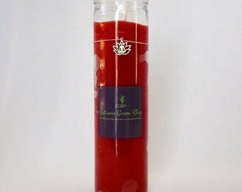 Rote Kerze zu helfen bringen in Liebe, Vitalität, Wunsch w Lotus Charme Mediation Yoga