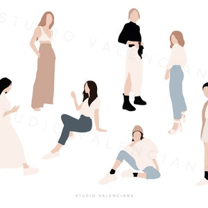 Flat vector people / digital illustration