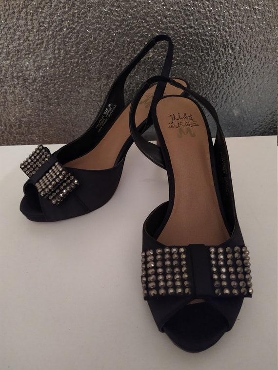 Black satin Miss Kurt Geiger sandals