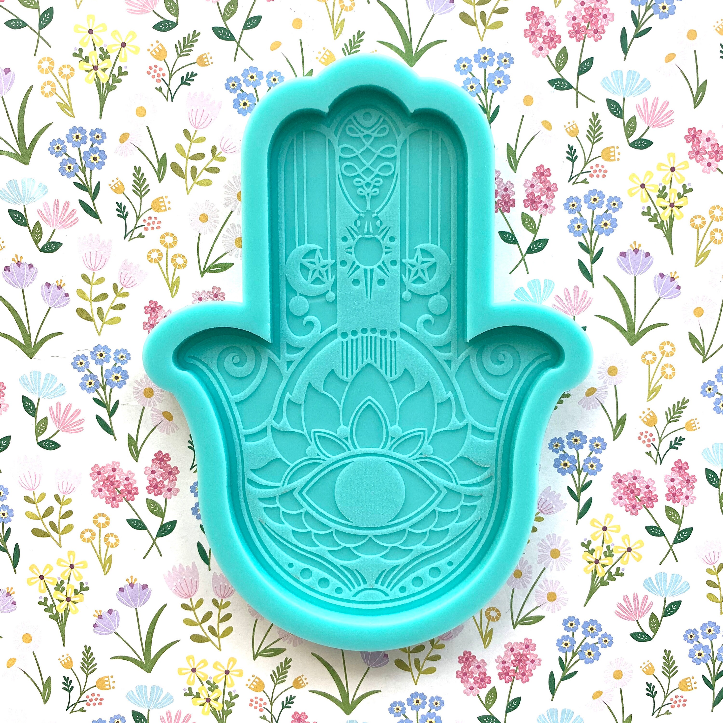 6 Hamsa Hand Silicone Mold Solid Resin Crafting Etsy