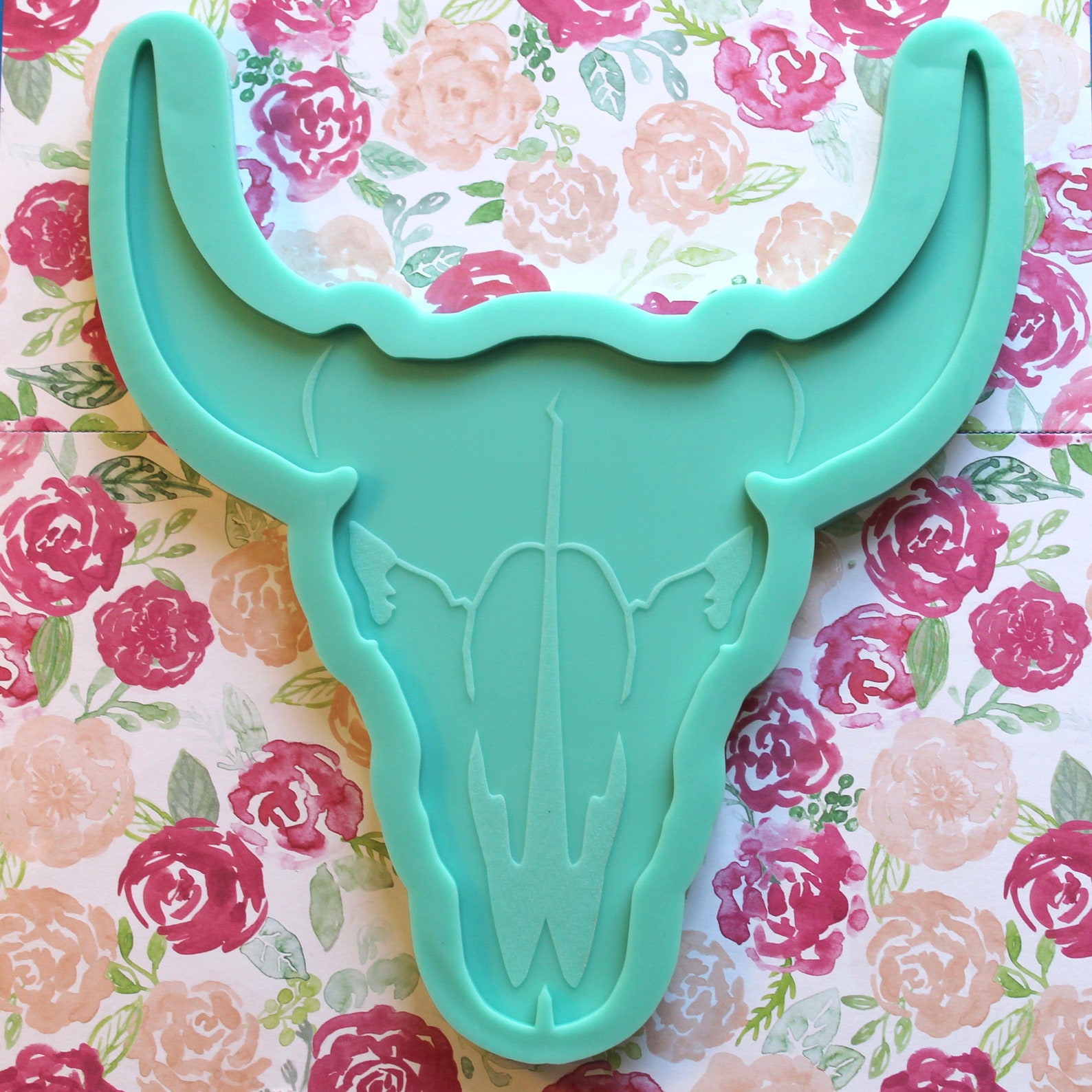 Large 10.5 Cow Skull Silicone Mold Solid Resin Etsy