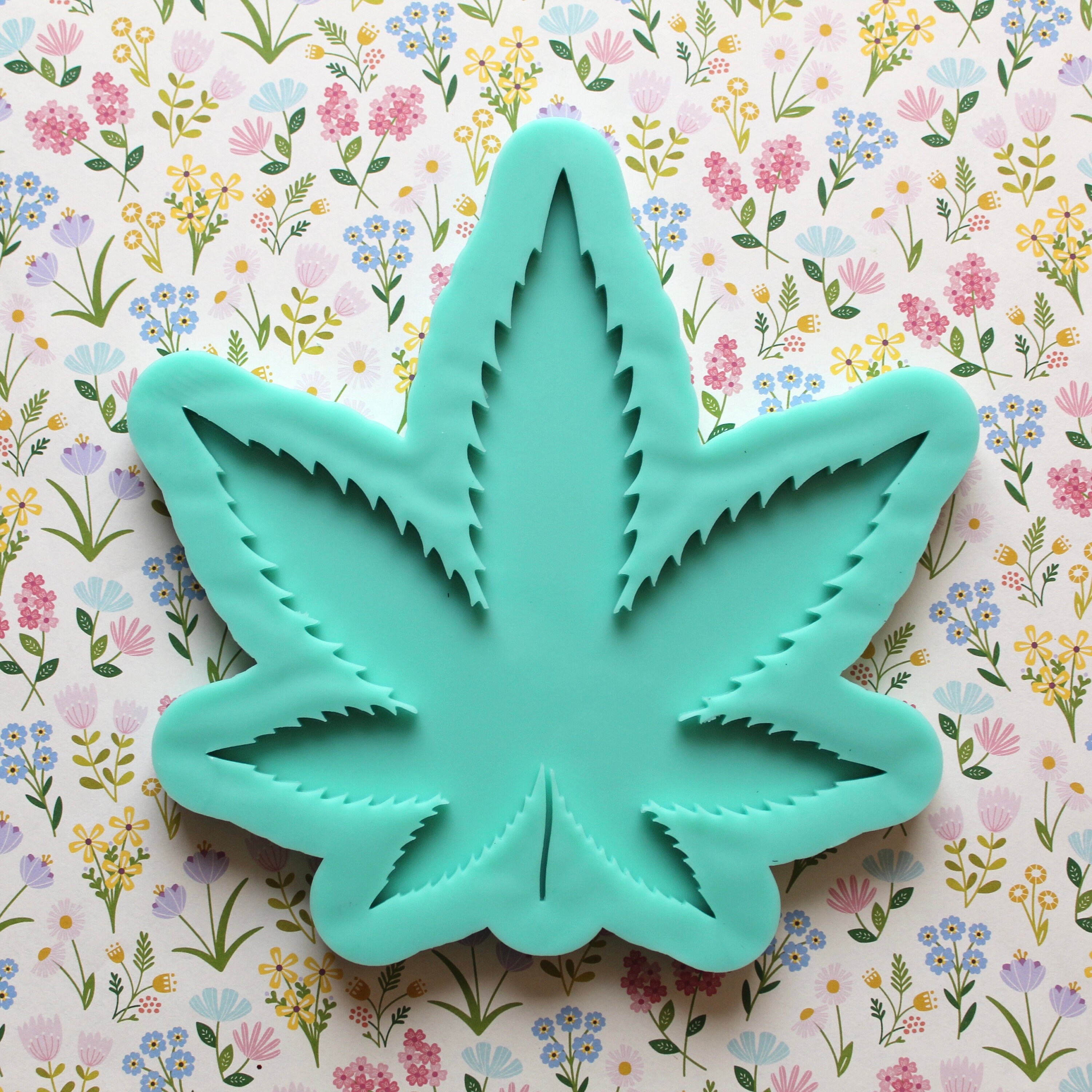 Large 7 pot leaf Silicone Mold Resin Crafting Mold Etsy