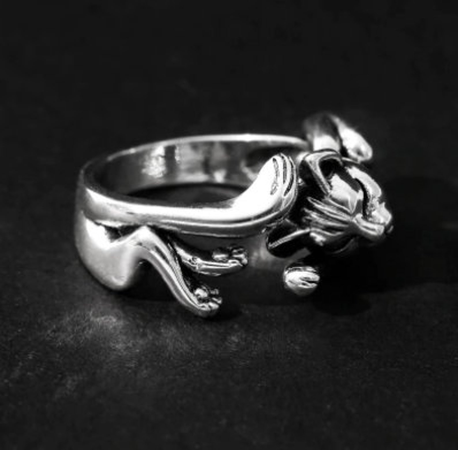 Vintage Cute Cat Rings 925 Sterling Silver Ring Women Girl - Etsy
