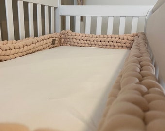 chunky knit cot bumper