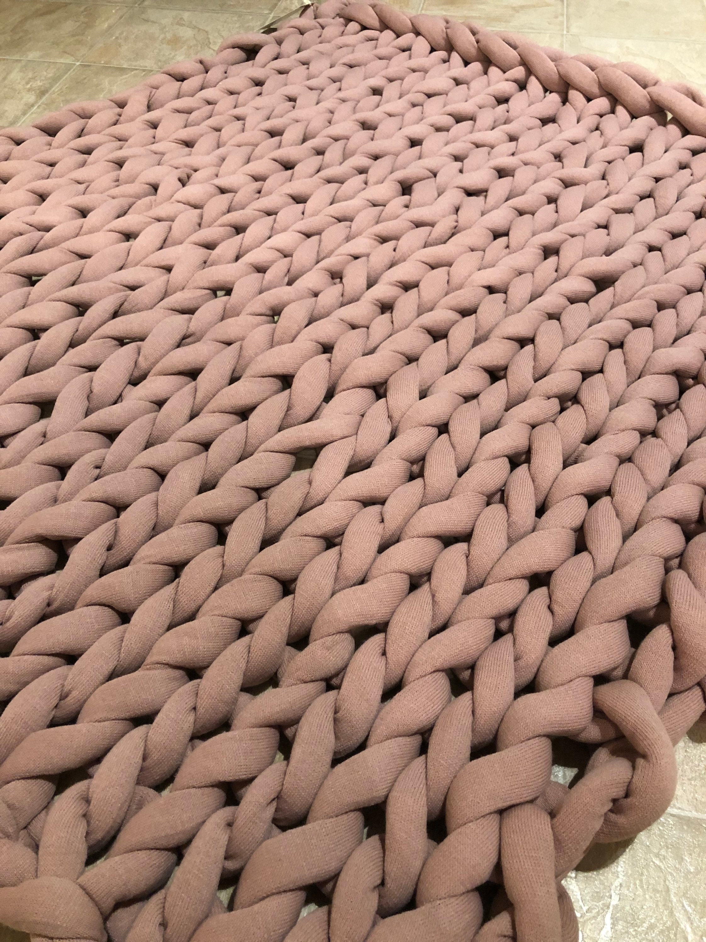 Maschine WASHABLE klobige Decke HOHE QUALITÄT Rosa Chunky | Etsy