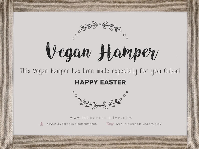 Easter VEGAN Chocolate Hamper Egg GiftPersonaliseFood image 9