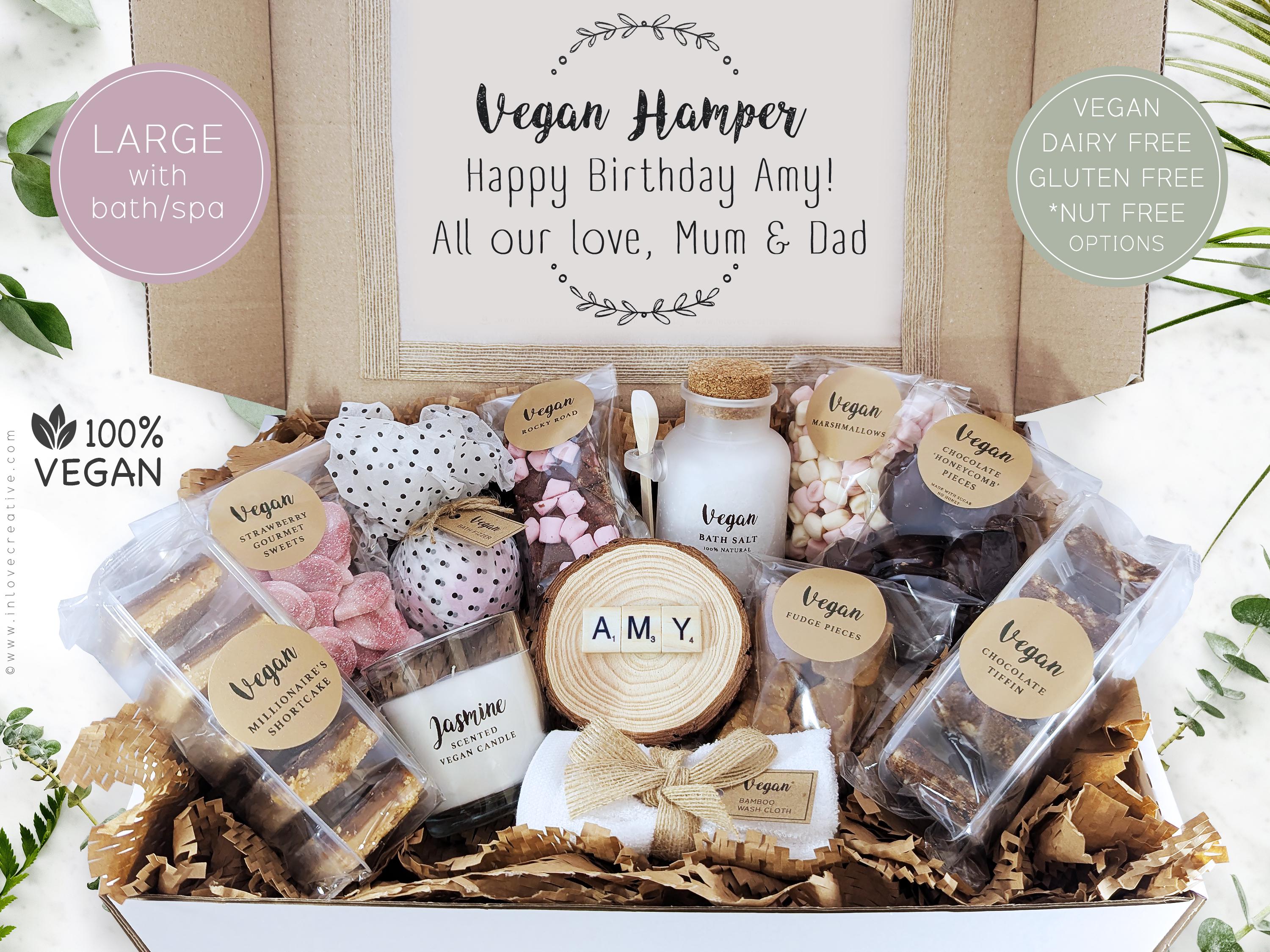 Vegan Gift Hamper Vegan Birthday Gift Basket Dairy Free Gift Plant Based Food Hamper Thank You Gift