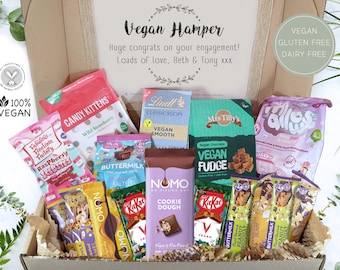 VEGAN Chocolate Sweets Gift Box Personalise Hamper Snacks Treats Basket Gluten-free Dairy-free Nut-free Vegetarian Food Custom Easter Egg