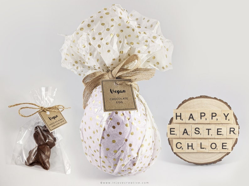 Easter VEGAN Chocolate Hamper Egg GiftPersonaliseFood image 5