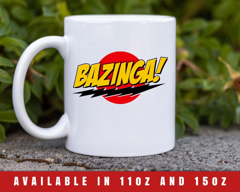 Big Bang Theory Mug Sheldon Cooper Bazinga Coffee Mug Etsy