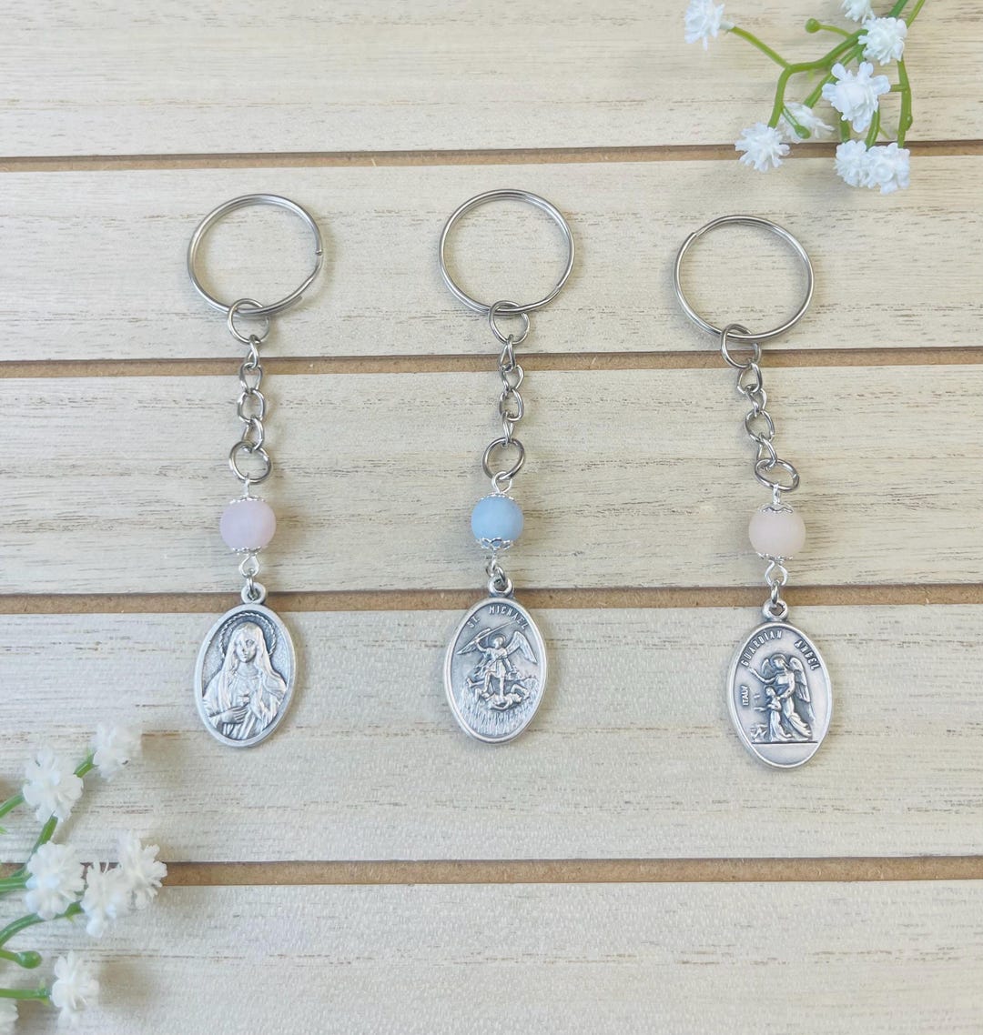 Saint Keychains, Baptism Favors, First Communion Gifts, Confirmation ...