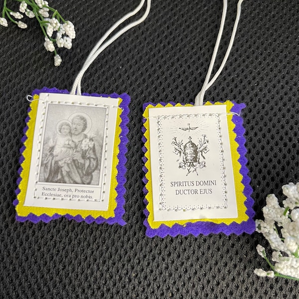 Saint Joseph Scapulars, Confirmation Gifts, Christening gifts, Baptism Gifts, First Communion Gifts rosary for men