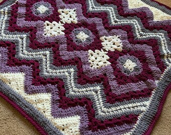 Colorful mosaic blanket
