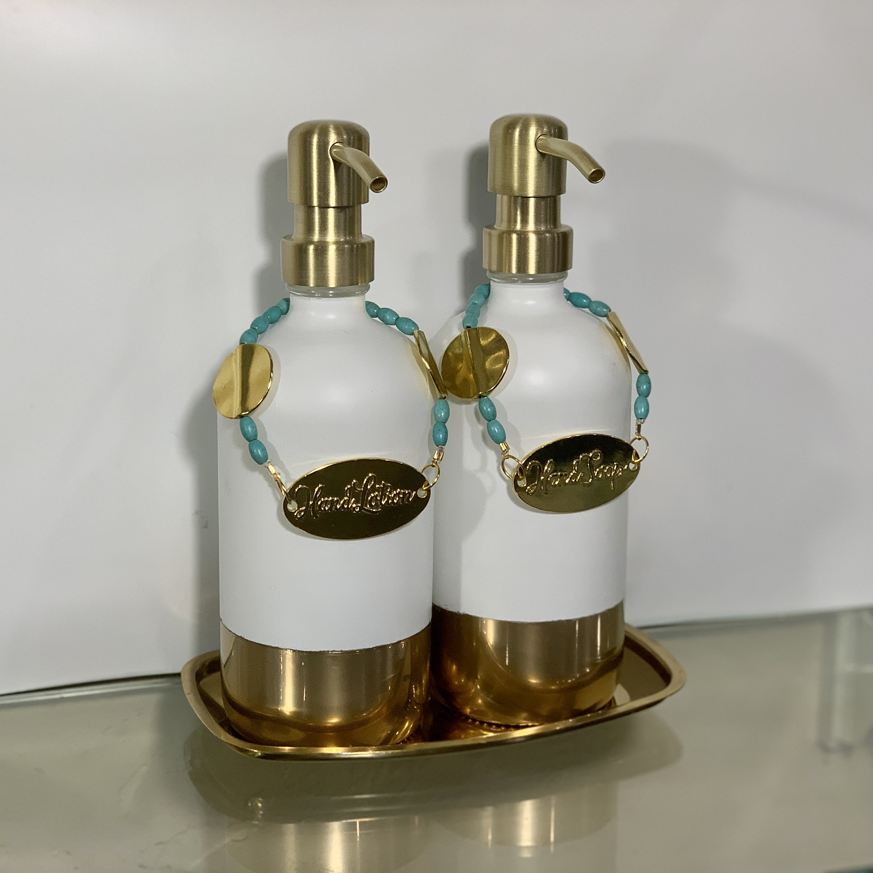 Soap & Lotion Dispenser set Etsy