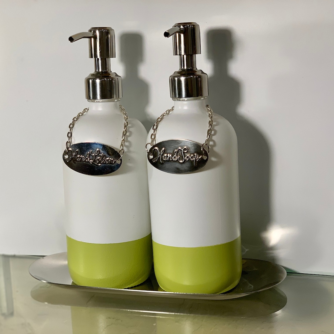 Soap & Lotion Dispenser set Etsy