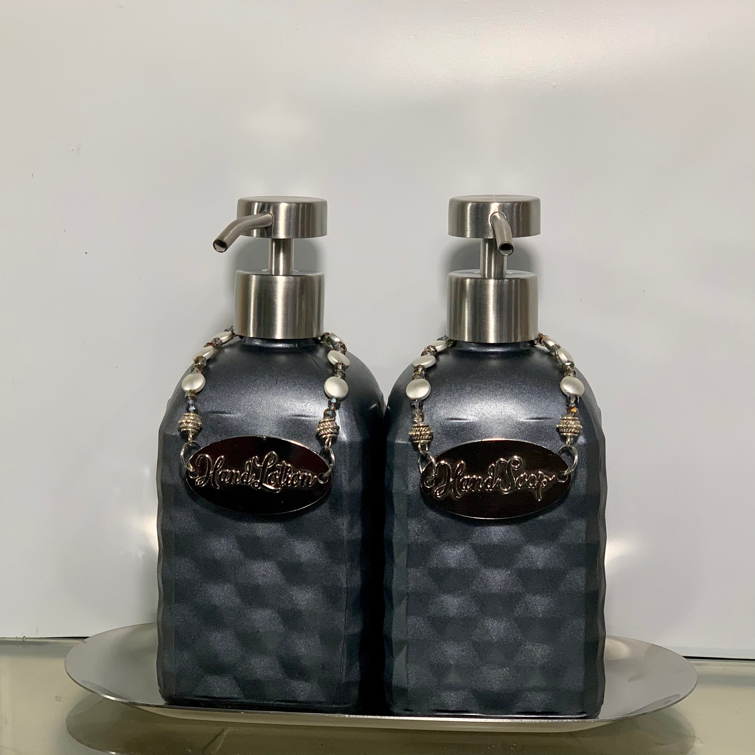 Soap & Lotion Dispenser set Etsy
