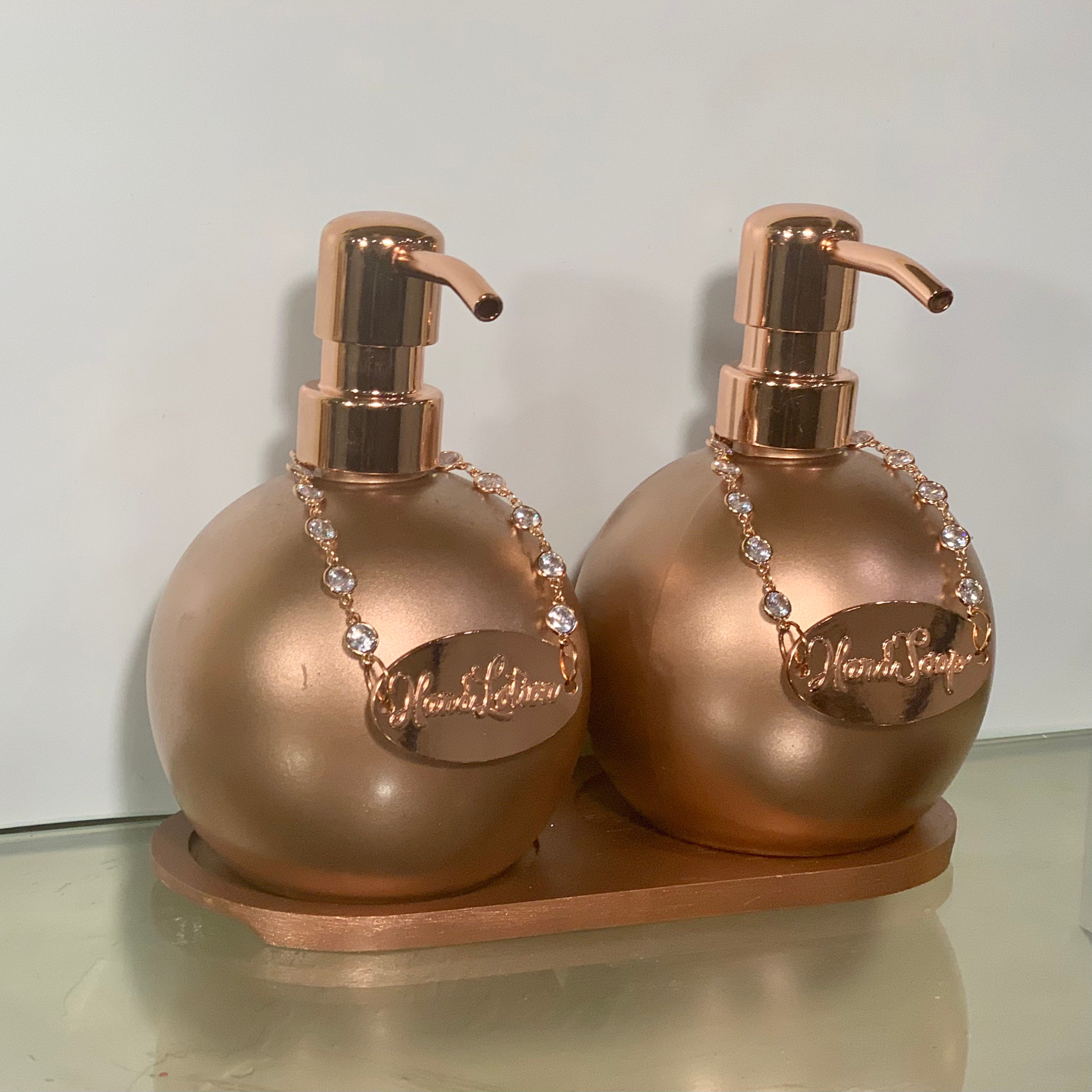 Soap & Lotion Dispenser set Etsy