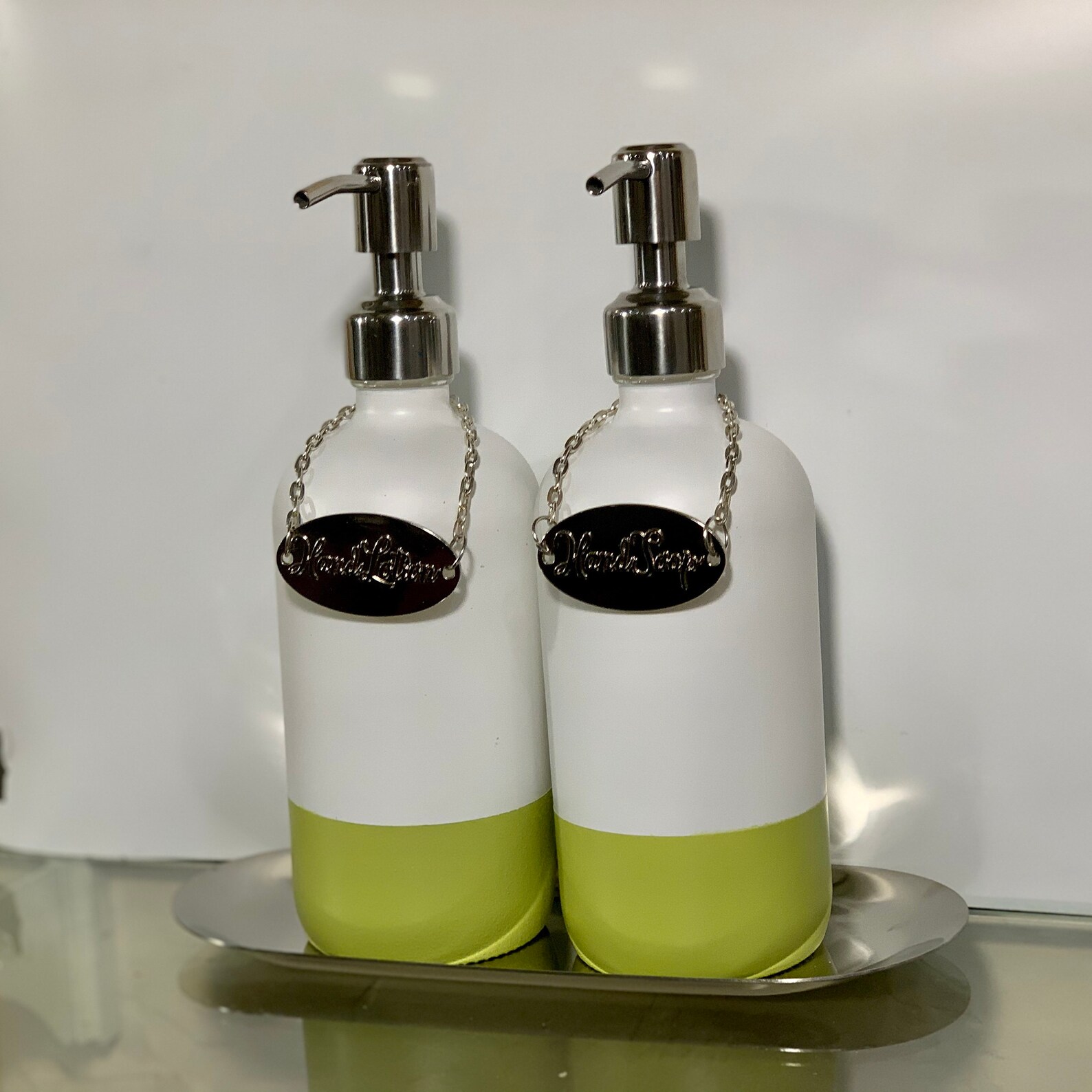 Soap & Lotion Dispenser set Etsy