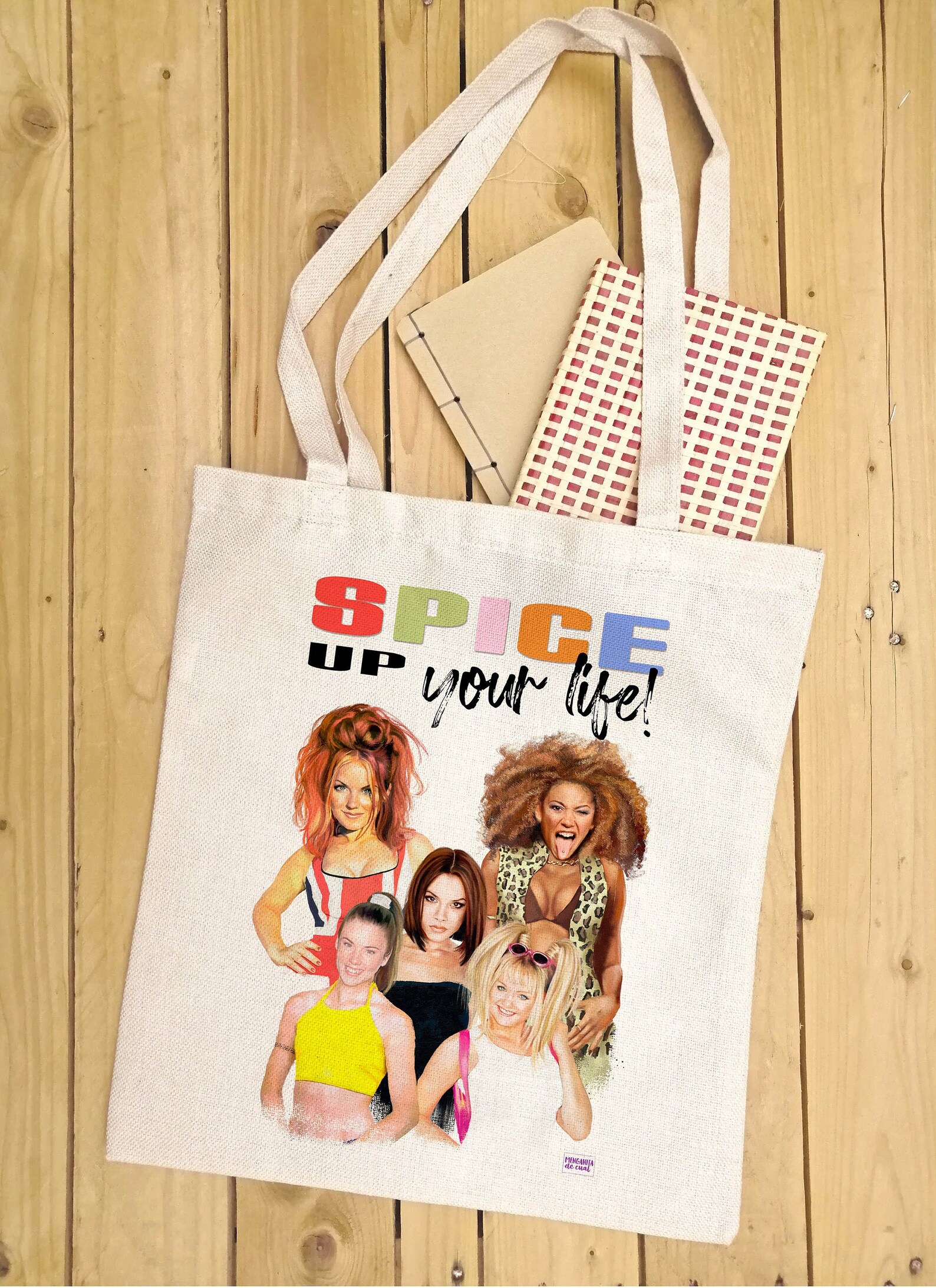 Spice Girls 90s bag/ Spice Girls utility tote/ indie bag/Girl Etsy