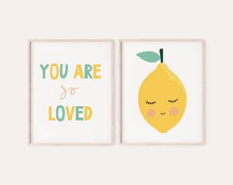 lemon nursery decor