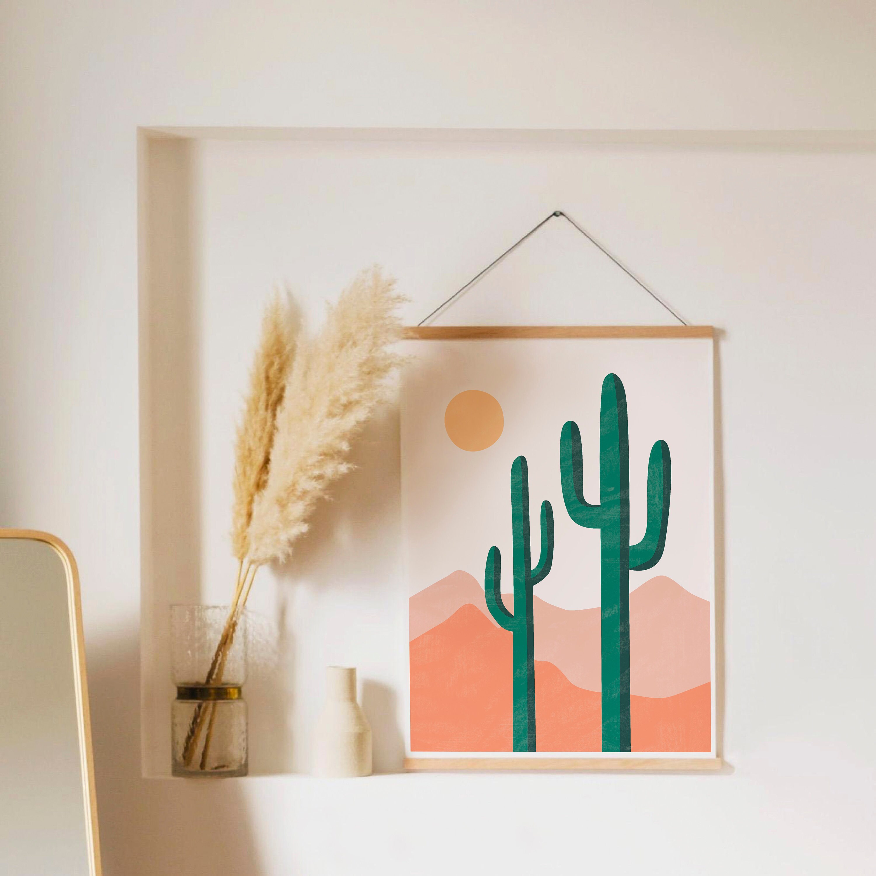 Set of 2 Pink Pastel Abstract Wall Art Boho Bedroom Prints Etsy