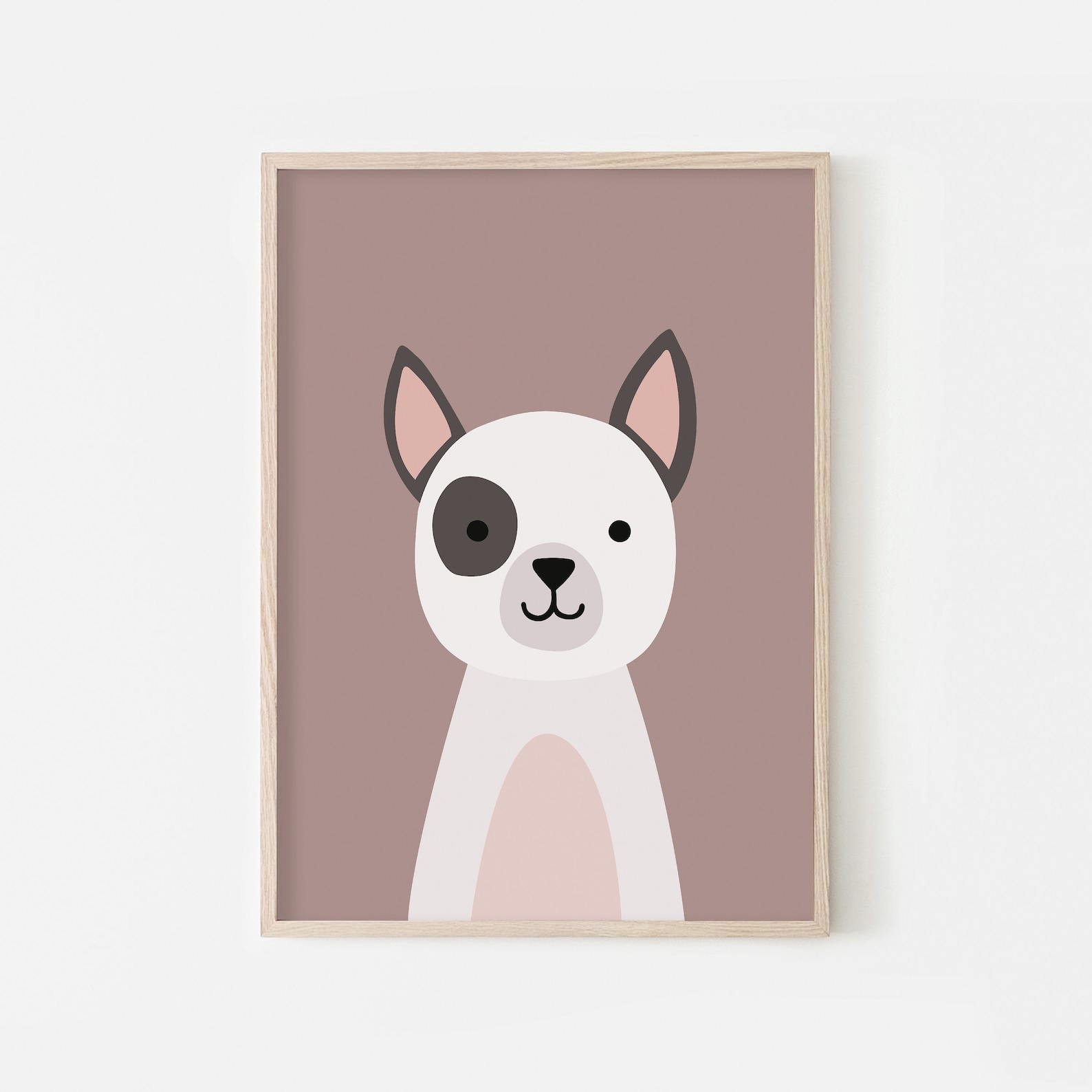 Dog Print Kids Wall Art Printable Animal Nursery Print Dog Etsy