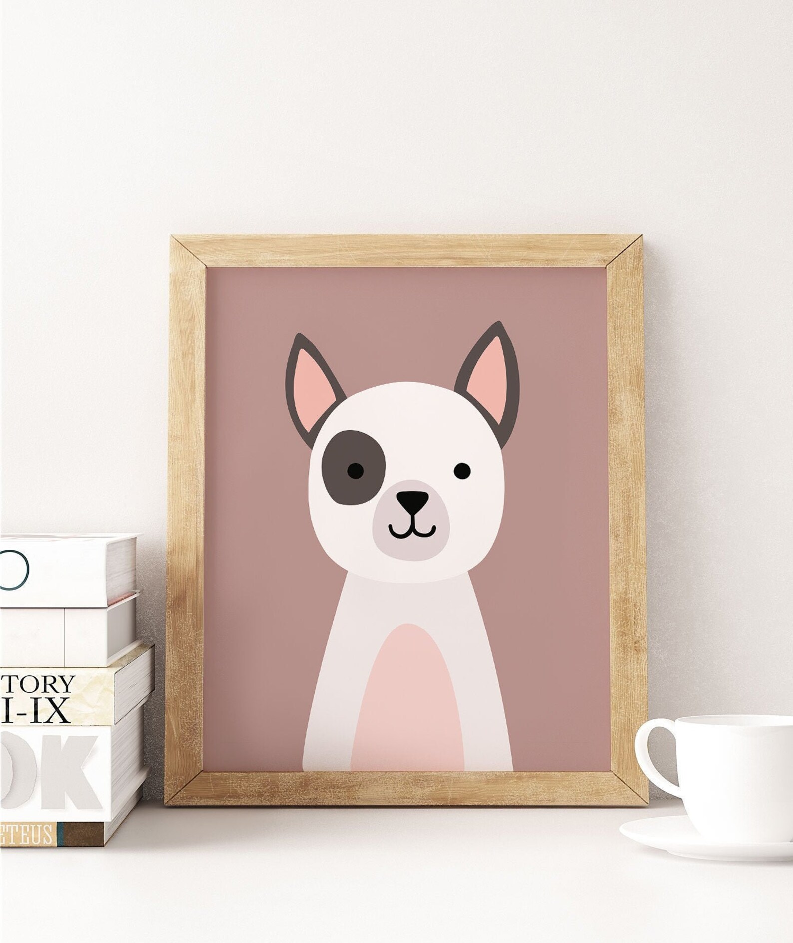 Dog Print Kids Wall Art Printable Animal Nursery Print Dog Etsy