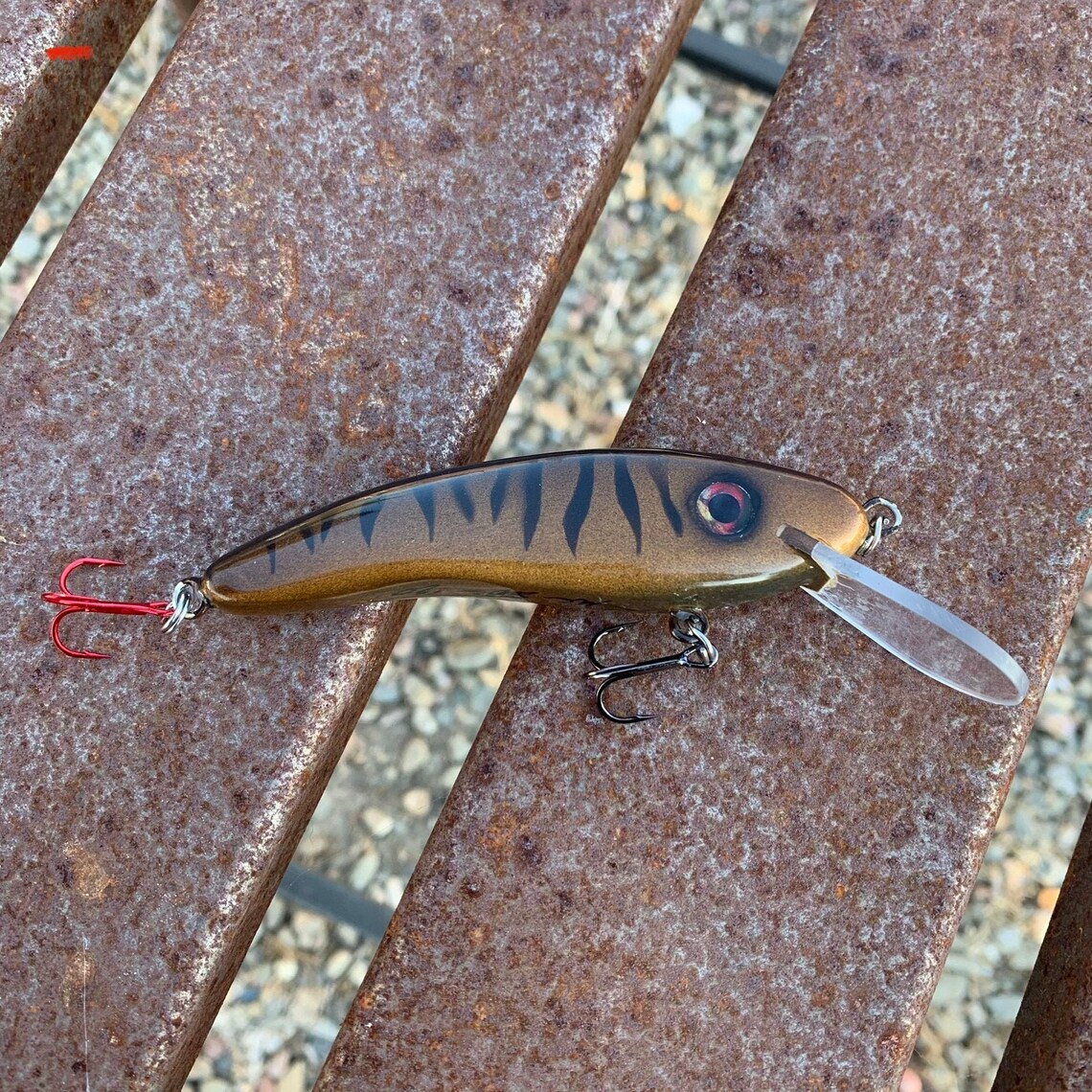 Wooden jerk bait fishing lure Etsy