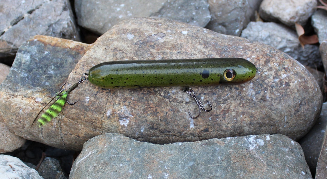 Wooden Topwater Fishing Lure Etsy