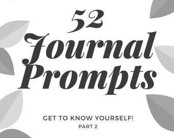 52 Printable Journal Prompts - Part 2