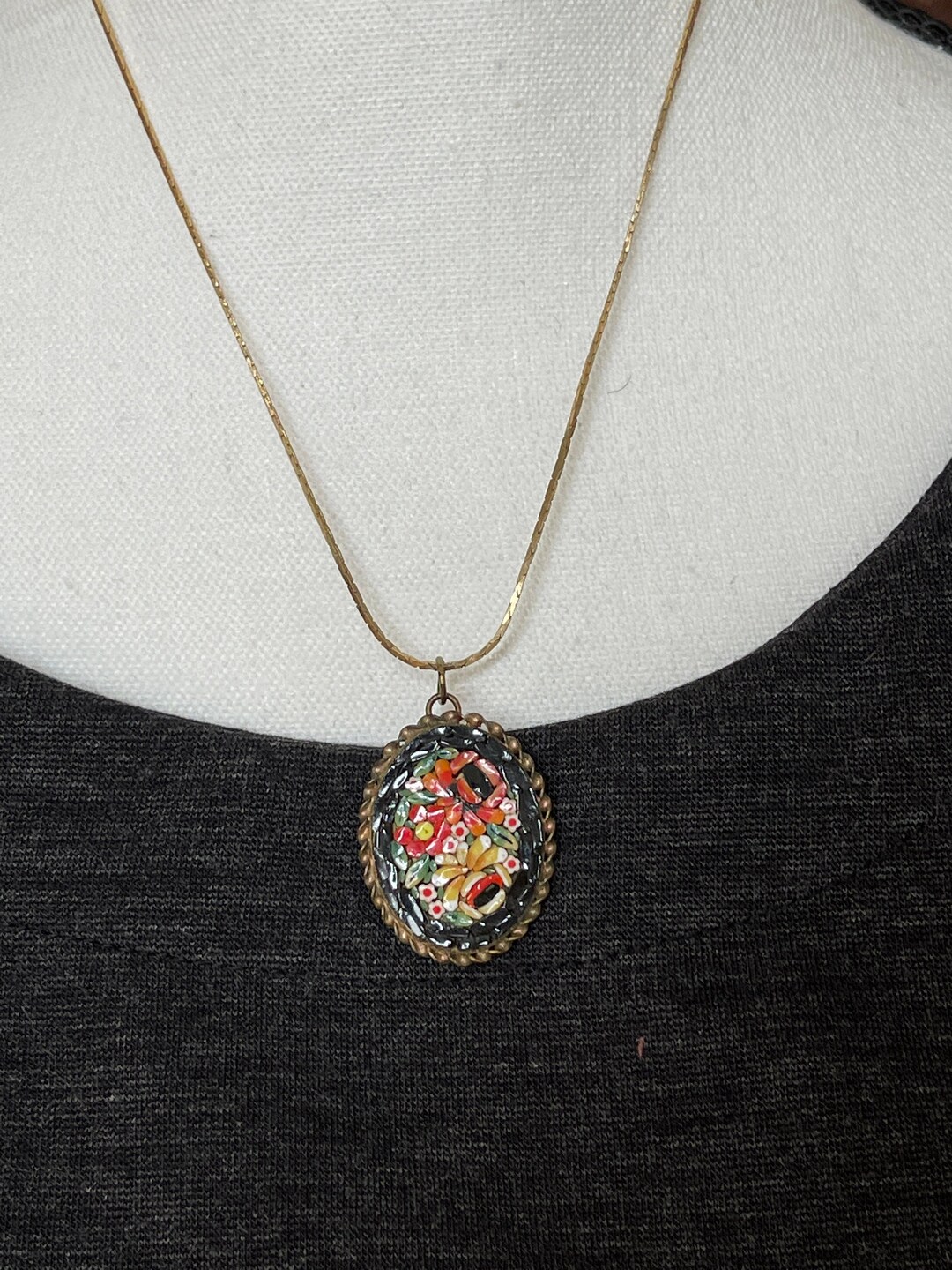 Pendentif Argent Micro-mosaïque Mexico JDC - Thème Aztèque Maya Inca, Occasion