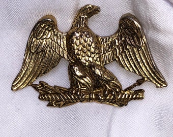 Vintage Patriotic Eagle Brooch Signed ACCESSOCRAFT NYC