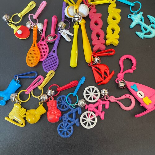1980s Plastic Fun Charms Charm Necklace80s Toys Etsy