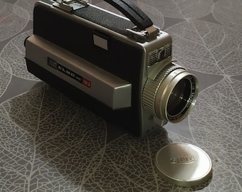 Braun Nizo 801 Macro Super 8 Camera – White, Schneider 7–80mm F