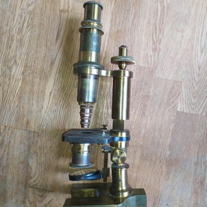 MICROSCOPE en laiton antique Klonne & Muller Klönne and Müller rare
