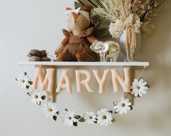 Name Garland, Custom Felt Lettering, Nursery Decor, Felt Name Garland