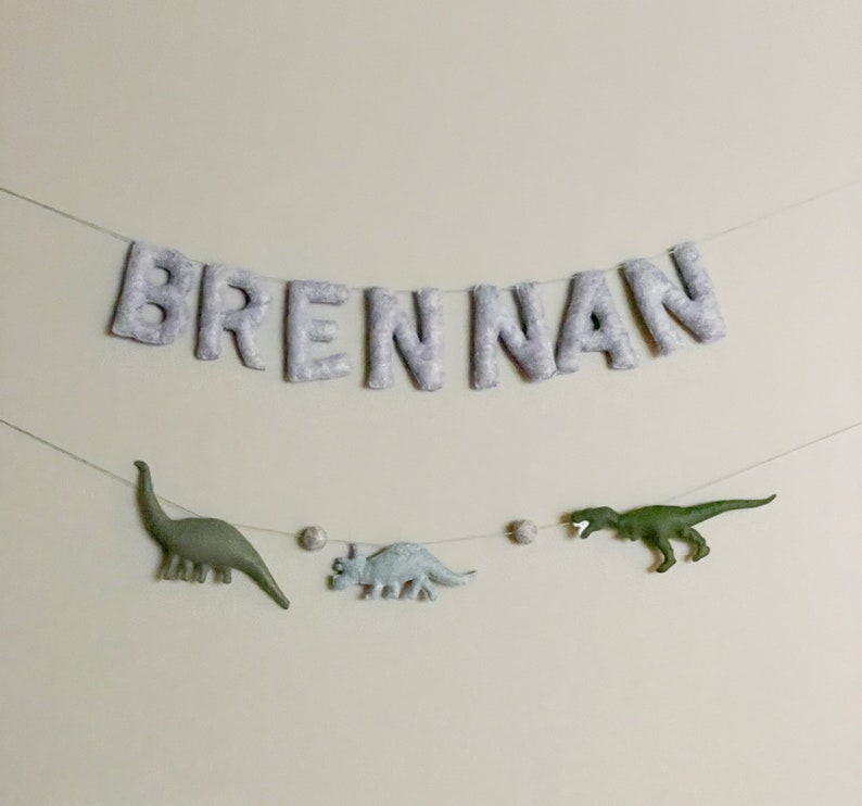 Name Garland, Custom Felt Lettering, Nursery Decor, Felt Name Garland image 4