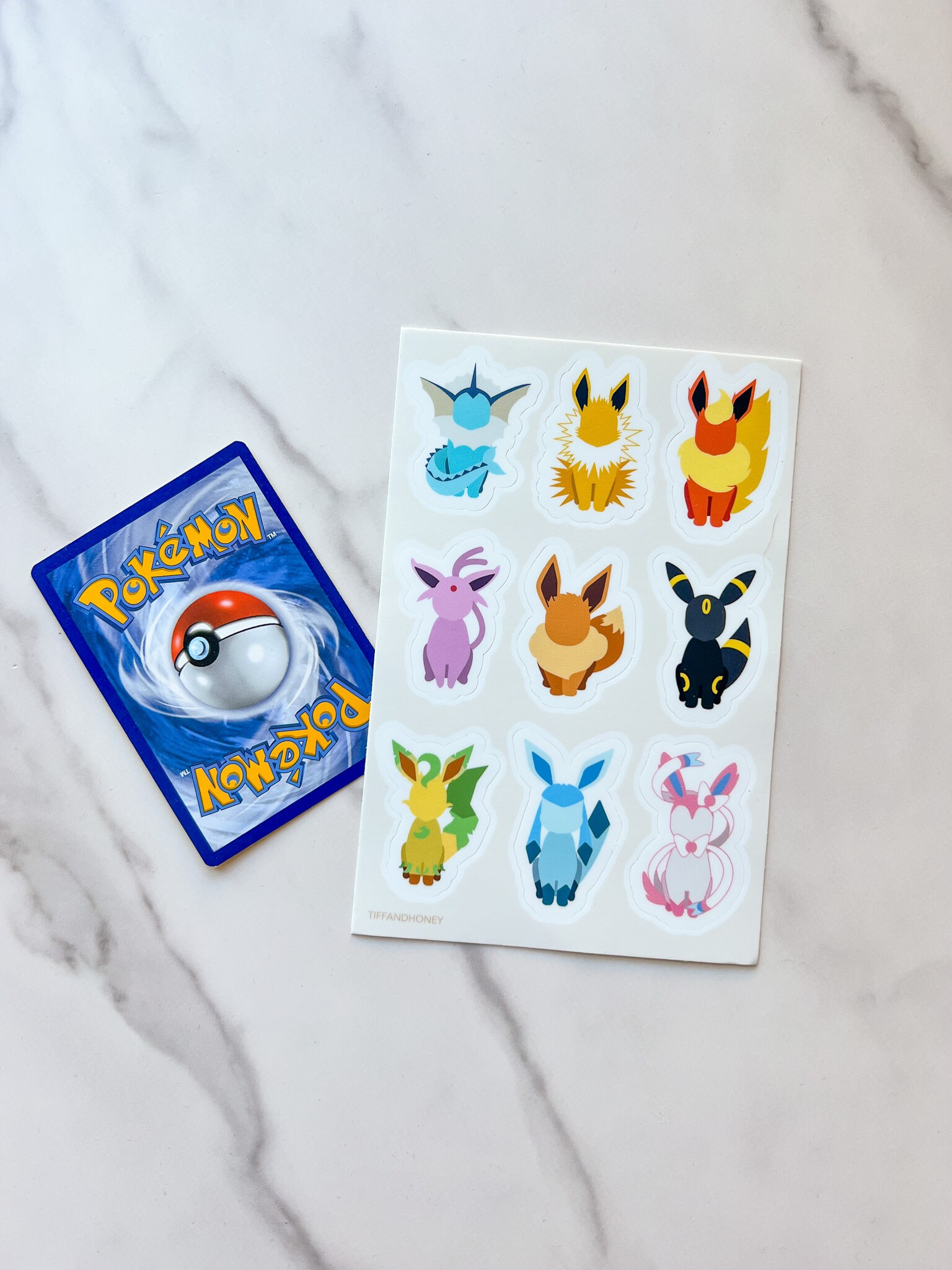 Everon Stickers Eeveelution Sticker Sheet | Eevee Decals, Umbreon Sylveon Espeon ...