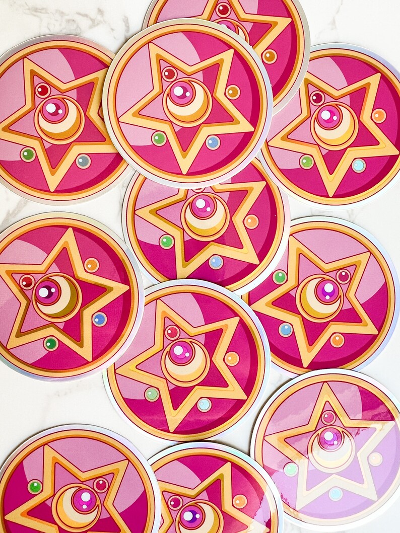 Elevate your style with a touch of whimsical flair! Our Crystal Star Brooch sticker captures the essence of Sailor Moons enchanting universe. Whether a gift or a treat for yourself, this accessory is sure to delight.