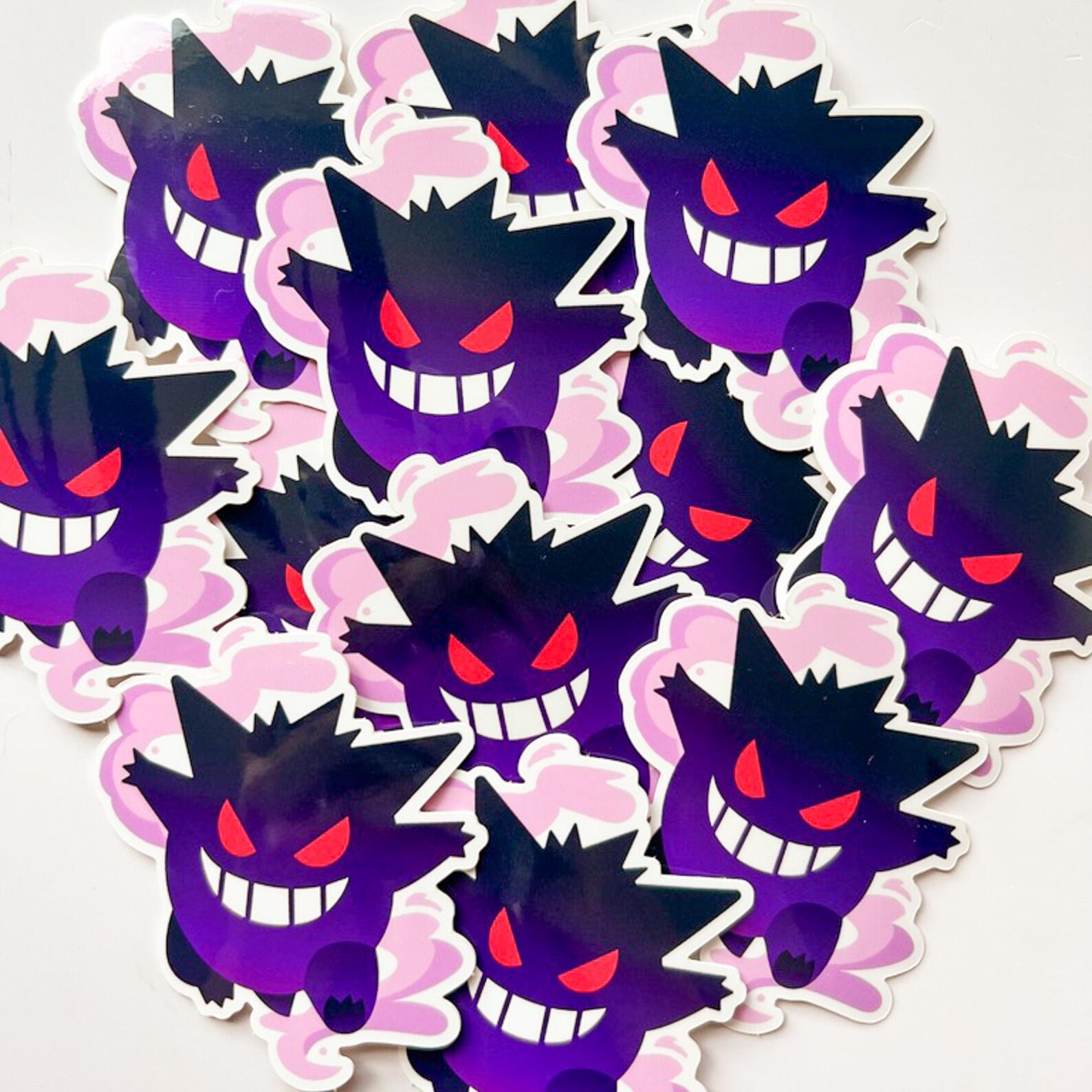 Pcn Sticker Gengar Sticker | Ghost Anime Decals, Haunter Gastly Poison Ghost Type ...