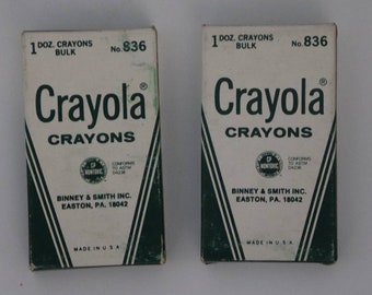 Vintage Crayola Crayons Binney & Smith Non Toxic NOS No 836 Made in the USA