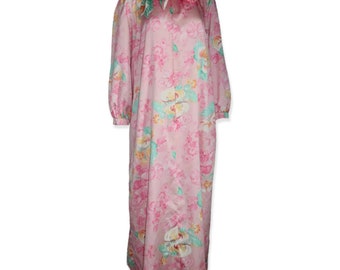 Christian Dior Vintage Floral Print Robe Size Medium