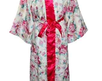 Vintage Natori Floral Robe Size Medium