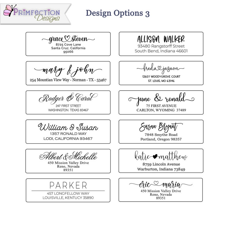 120 Clear Return Address Labels, Custom Address Labels, Clear Address ...