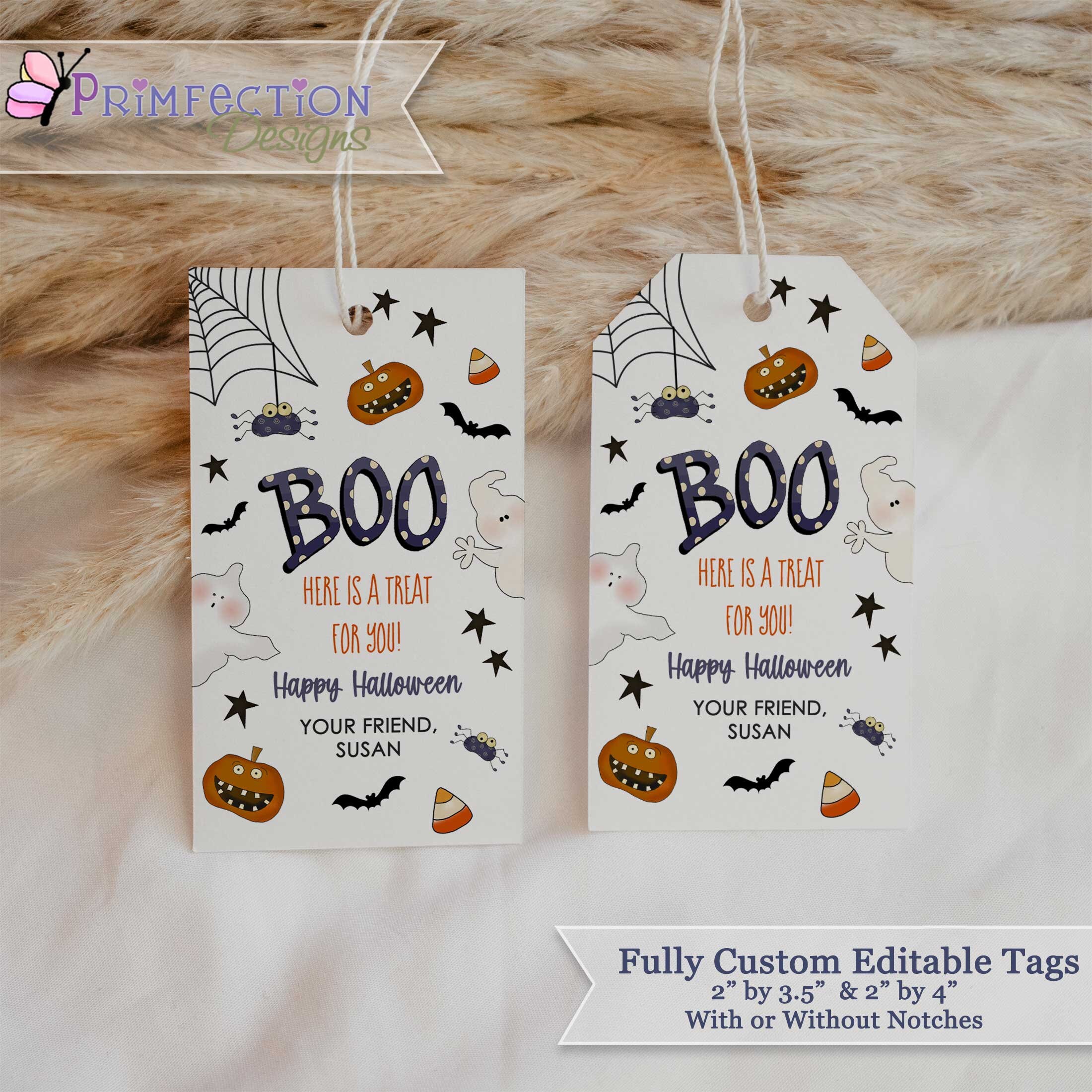Hashtag Boo Tag Editable Halloween Boo Tags, Boo Gift Tag, Downloadable Halloween Tags ...