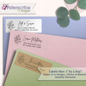 Return Address Labels, Personalized Mailing Labels, Return Address Stickers, Custom Address Labels, Wedding Clear Address Labels