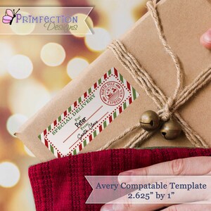 Christmas Gift Labels Template Printable Special Delivery Stickers Tags ...